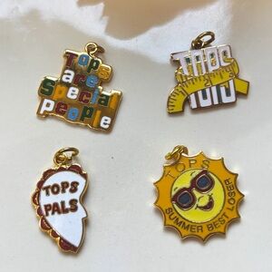 Vintage TOPS Weight Loss Charms (set of 4)